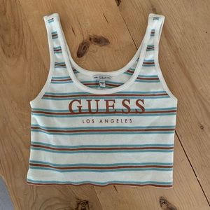 Striped Guess tank top crop top